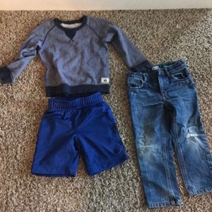 Set of blue play clothes ( three different brands)